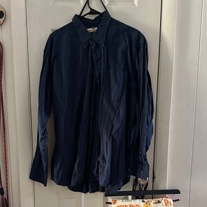 Tommy Bahama Dark Blue Casual Button Down Shirt